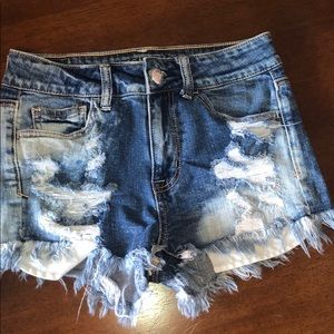 Cut-Off Denim Shorts